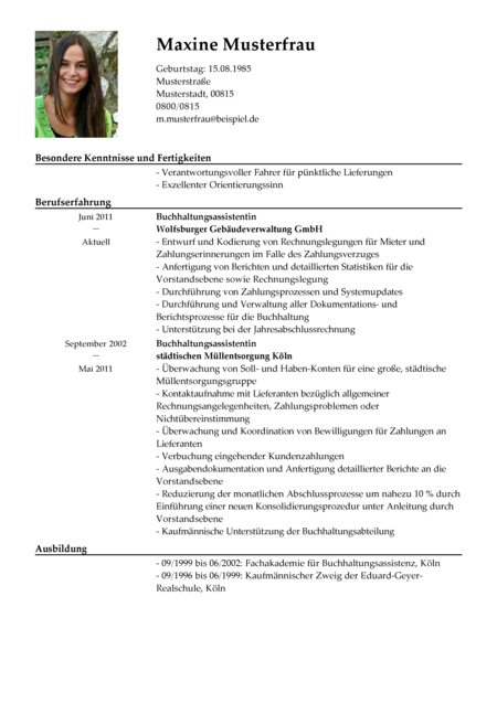 Accounting Assistant CV full
